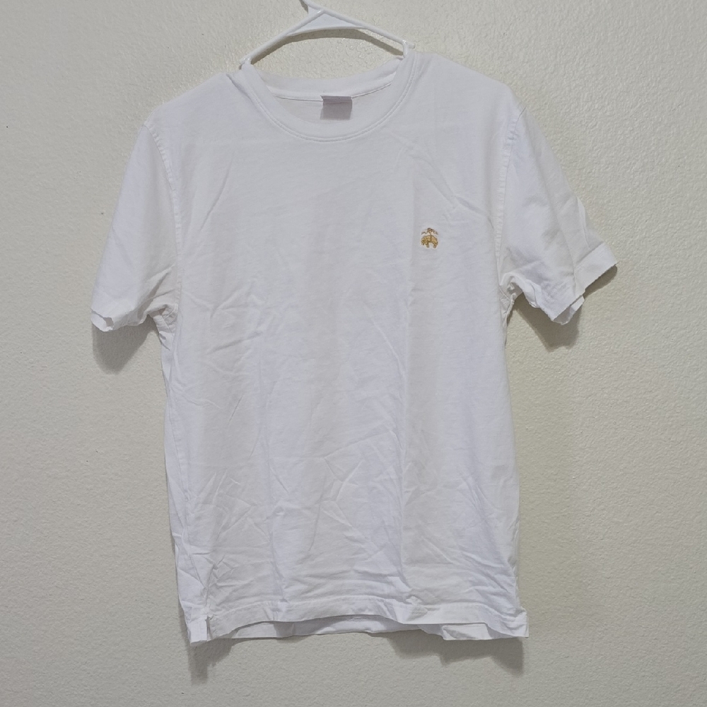 Brooks Brothers‎ White Tee with Gold Emblem M